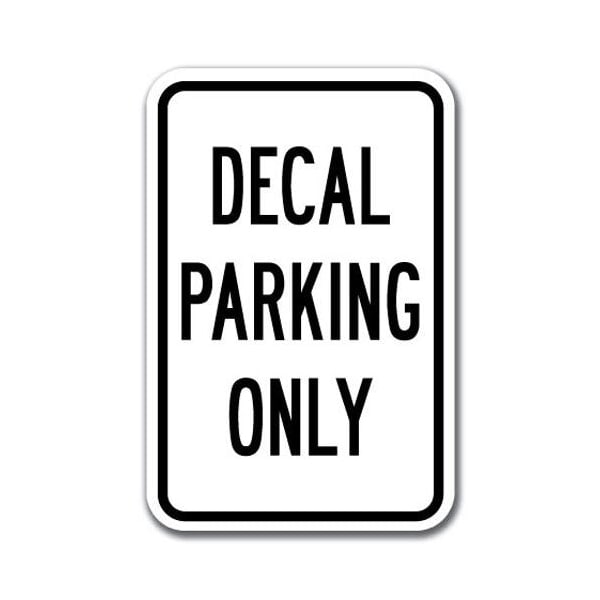 Signmission Parking Sign 12inx18in Heavy Gauge Alum Signs, 18" L, 12" H, A-1218 Permit Parking Signs - A-1218 Permit Parking Signs - Decal - main